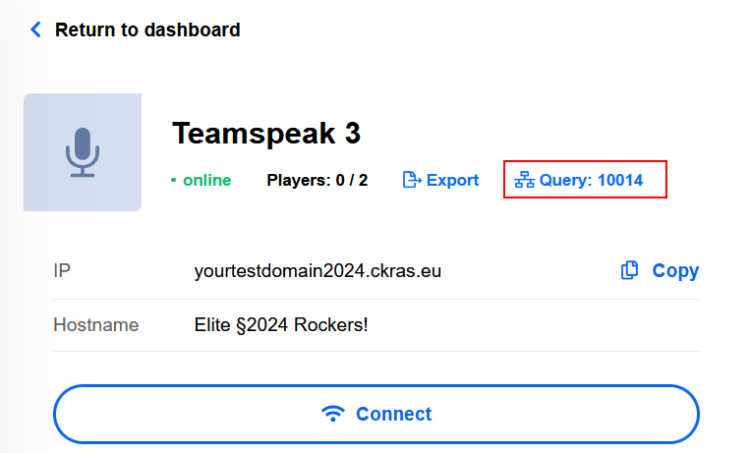 Teamspeak Query Port